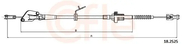 Seilzug, Kupplungsbetätigung COFLE 92.18.2525
