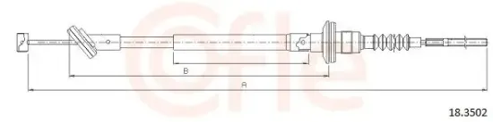 Seilzug, Kupplungsbetätigung COFLE 92.18.3502 Bild Seilzug, Kupplungsbetätigung COFLE 92.18.3502