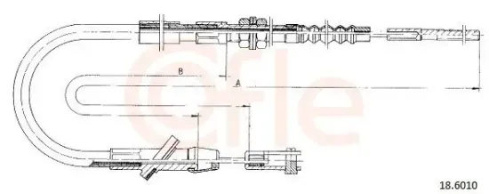 Seilzug, Kupplungsbetätigung COFLE 92.18.6010 Bild Seilzug, Kupplungsbetätigung COFLE 92.18.6010