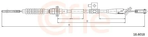 Seilzug, Kupplungsbetätigung COFLE 92.18.6018