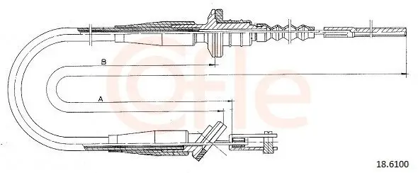Seilzug, Kupplungsbetätigung COFLE 92.18.6100
