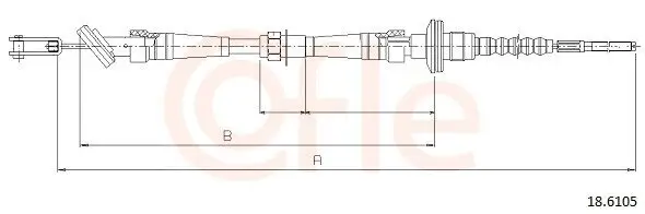 Seilzug, Kupplungsbetätigung COFLE 92.18.6105