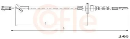 Seilzug, Kupplungsbetätigung COFLE 92.18.6106 Bild Seilzug, Kupplungsbetätigung COFLE 92.18.6106