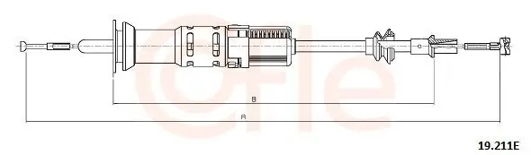 Seilzug, Kupplungsbetätigung COFLE 92.19.211E