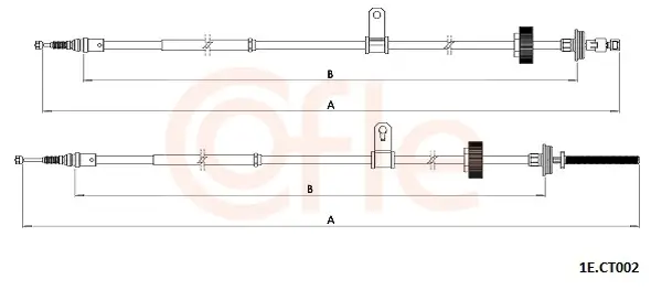 Seilzug, Feststellbremse hinten links hinten rechts COFLE 92.1E.CT002