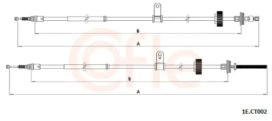 Seilzug, Feststellbremse hinten links hinten rechts COFLE 92.1E.CT002 Bild Seilzug, Feststellbremse hinten links hinten rechts COFLE 92.1E.CT002