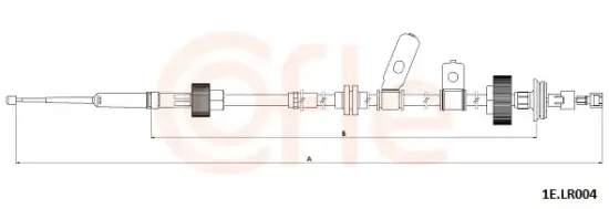 Seilzug, Feststellbremse hinten rechts COFLE 92.1E.LR004 Bild Seilzug, Feststellbremse hinten rechts COFLE 92.1E.LR004