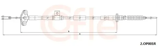 Seilzug, Kupplungsbetätigung COFLE 92.2.OP001R Bild Seilzug, Kupplungsbetätigung COFLE 92.2.OP001R
