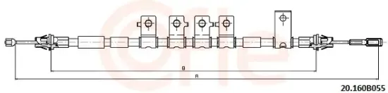 Seilzug, Feststellbremse hinten rechts COFLE 92.20.160B055 Bild Seilzug, Feststellbremse hinten rechts COFLE 92.20.160B055
