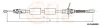 Seilzug, Feststellbremse hinten links COFLE 92.20.160B080 Bild Seilzug, Feststellbremse hinten links COFLE 92.20.160B080