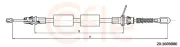 Seilzug, Feststellbremse hinten links COFLE 92.20.160B080
