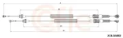 Seilzug, Schaltgetriebe COFLE 92.2CB.DA002