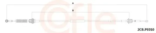 Seilzug, Schaltgetriebe COFLE 92.2CB.PE010 Bild Seilzug, Schaltgetriebe COFLE 92.2CB.PE010