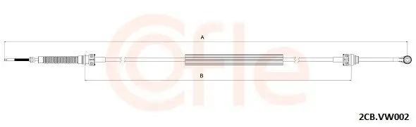 Seilzug, Schaltgetriebe COFLE 92.2CB.VK002