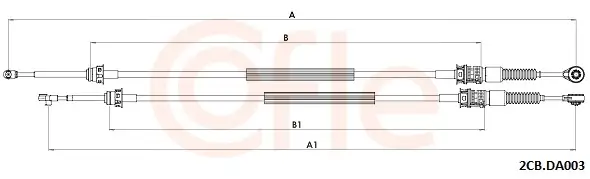 Seilzug, Schaltgetriebe COFLE 92.2CB.DA003