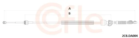 Seilzug, Schaltgetriebe COFLE 92.2CB.DA004