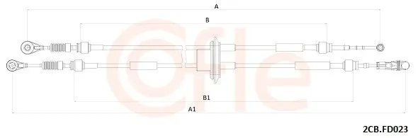 Seilzug, Schaltgetriebe COFLE 92.2CB.FD023
