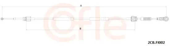 Seilzug, Schaltgetriebe COFLE 92.2CB.FI002 Bild Seilzug, Schaltgetriebe COFLE 92.2CB.FI002