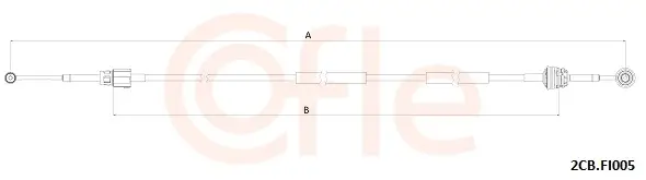Seilzug, Schaltgetriebe COFLE 92.2CB.FI005