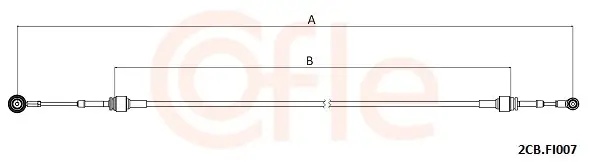 Seilzug, Schaltgetriebe COFLE 92.2CB.FI007