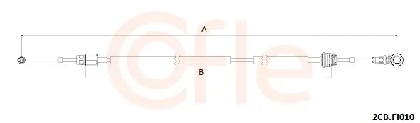 Seilzug, Schaltgetriebe COFLE 92.2CB.FI010