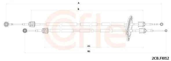 Seilzug, Schaltgetriebe COFLE 92.2CB.FI012