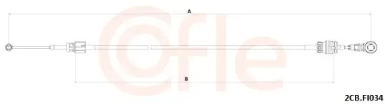 Seilzug, Schaltgetriebe COFLE 92.2CB.FI034 Bild Seilzug, Schaltgetriebe COFLE 92.2CB.FI034