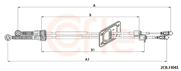 Seilzug, Schaltgetriebe COFLE 92.2CB.FI041