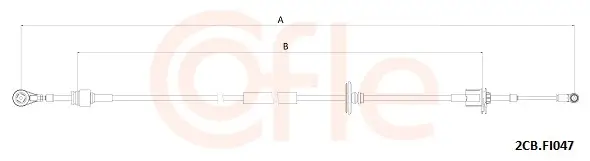 Seilzug, Schaltgetriebe COFLE 92.2CB.FI047
