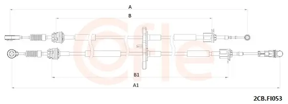 Seilzug, Schaltgetriebe COFLE 92.2CB.FI053