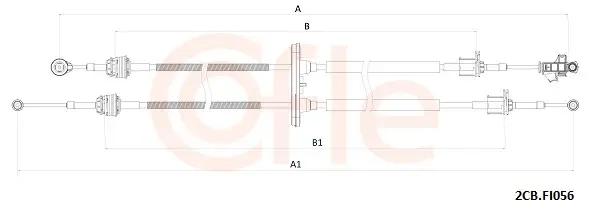 Seilzug, Schaltgetriebe COFLE 92.2CB.FI056