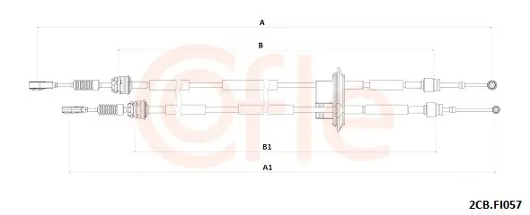 Seilzug, Schaltgetriebe COFLE 92.2CB.FI057