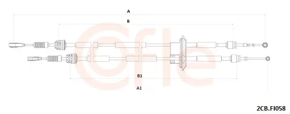 Seilzug, Schaltgetriebe COFLE 92.2CB.FI058