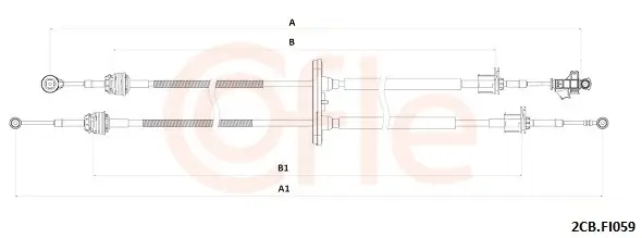 Seilzug, Schaltgetriebe COFLE 92.2CB.FI059