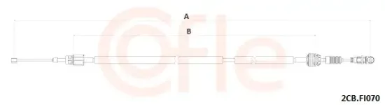 Seilzug, Schaltgetriebe COFLE 92.2CB.FI070 Bild Seilzug, Schaltgetriebe COFLE 92.2CB.FI070