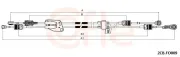 Seilzug, Schaltgetriebe COFLE 92.2CB.FO009