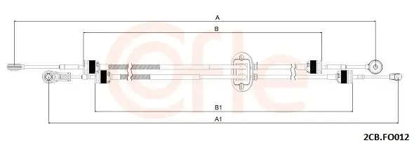 Seilzug, Schaltgetriebe COFLE 92.2CB.FO012
