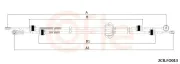 Seilzug, Schaltgetriebe COFLE 92.2CB.FO013