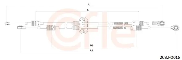 Seilzug, Schaltgetriebe COFLE 92.2CB.FO016