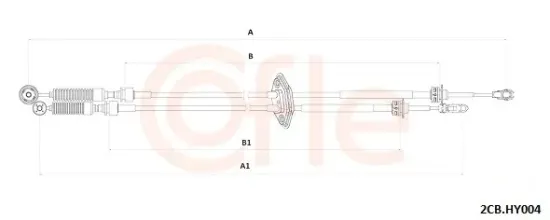 Seilzug, Schaltgetriebe COFLE 92.2CB.HY004 Bild Seilzug, Schaltgetriebe COFLE 92.2CB.HY004