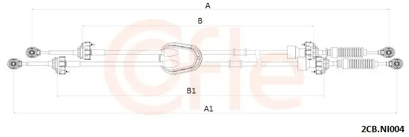 Seilzug, Schaltgetriebe COFLE 92.2CB.NI004