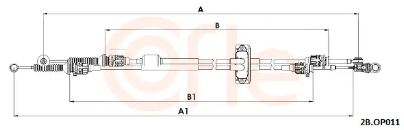 Seilzug, Schaltgetriebe COFLE 92.2CB.OP011