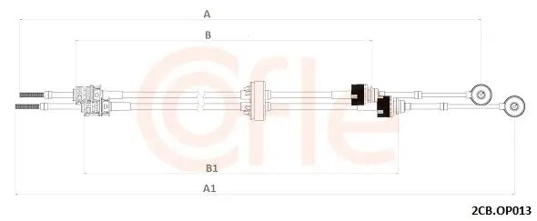Seilzug, Schaltgetriebe COFLE 92.2CB.OP013