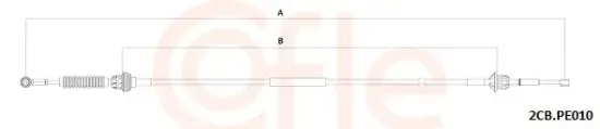 Seilzug, Schaltgetriebe COFLE 92.2CB.PE010 Bild Seilzug, Schaltgetriebe COFLE 92.2CB.PE010