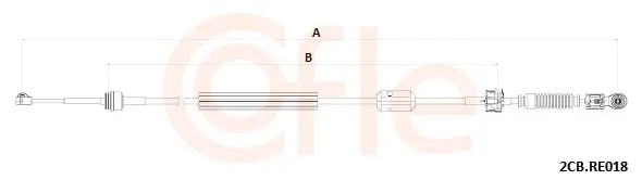 Seilzug, Schaltgetriebe COFLE 92.2CB.RE018