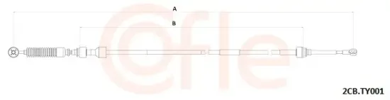 Seilzug, Schaltgetriebe COFLE 92.2CB.TY001 Bild Seilzug, Schaltgetriebe COFLE 92.2CB.TY001