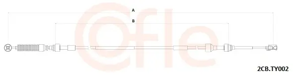 Seilzug, Schaltgetriebe COFLE 92.2CB.TY002