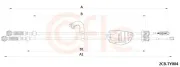 Seilzug, Schaltgetriebe COFLE 92.2CB.TY004