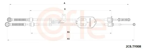 Seilzug, Schaltgetriebe COFLE 92.2CB.TY008