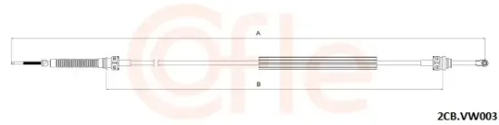 Seilzug, Schaltgetriebe COFLE 92.2CB.VK003 Bild Seilzug, Schaltgetriebe COFLE 92.2CB.VK003